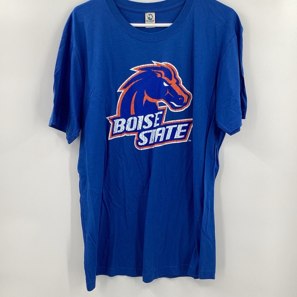 Men's New Agenda Boise State Broncos Tee NWOT‎ Large Royal